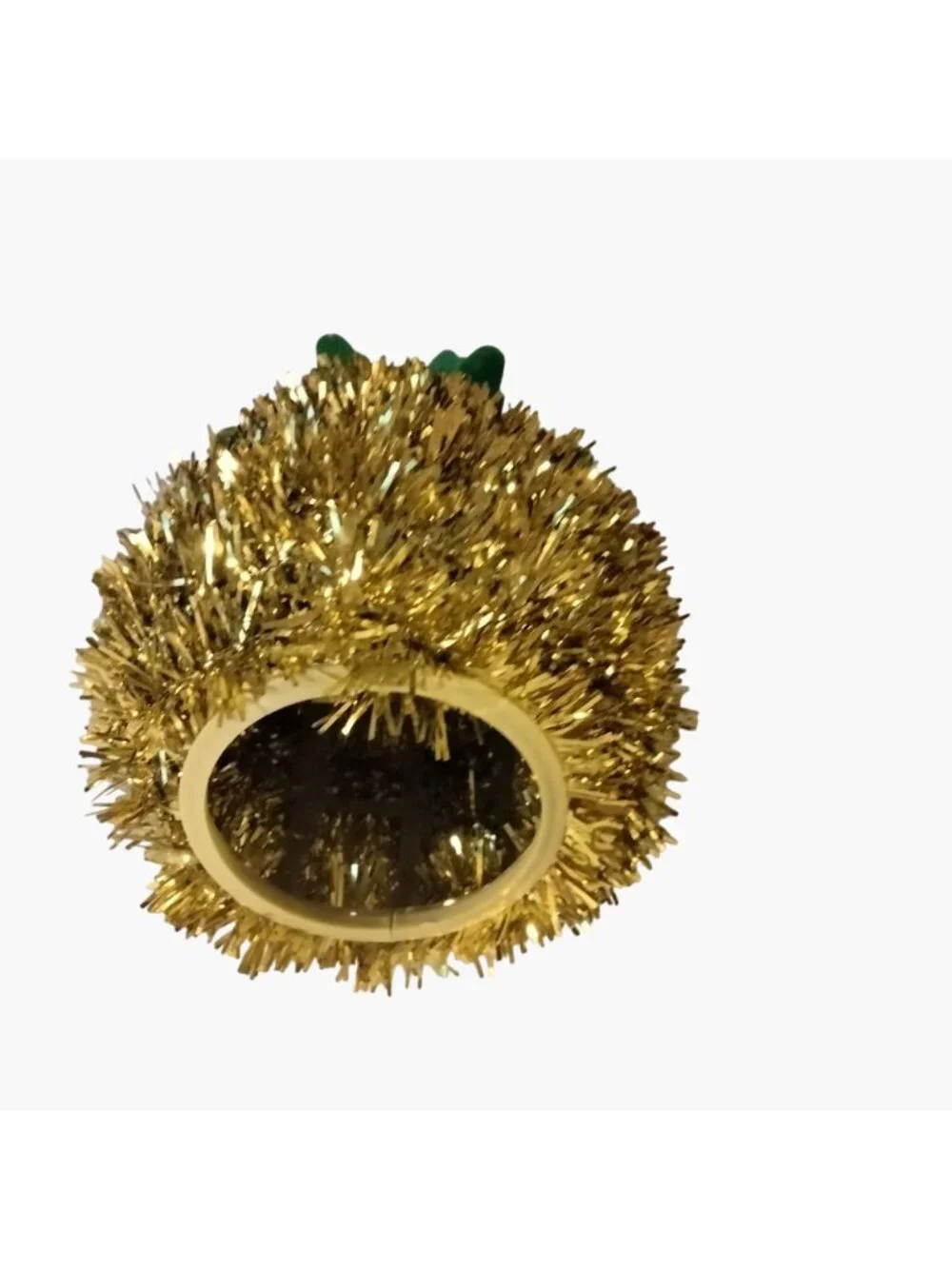 Tinsel Pineapple Decoration Gold Green Tropical Party Decoration Luau Tiki Lot 2